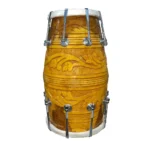 Professional Sheesham wood made Carving (Nakkashi) Design On the Wood Dholak with Goat skin on both side  Nut & bolt fitting with Best quality bag