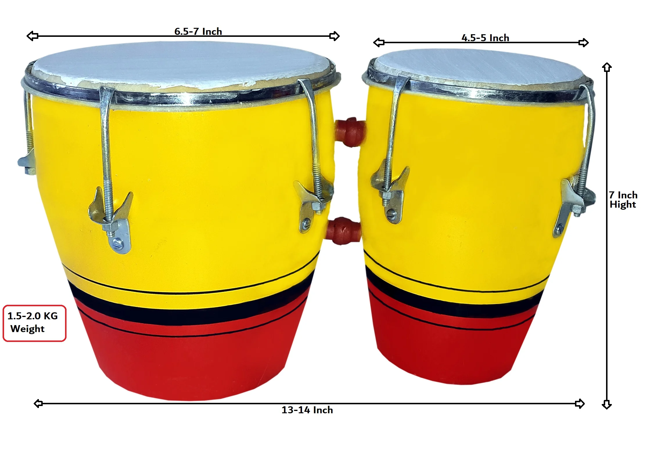 Yellow-&-Red-2-set-Bongo-1