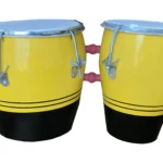 RAM Musical Two set mango wood sell Bongo With Dual Tone (Black & Yellow)