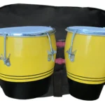 RAM Musical Two set mango wood sell Bongo With Dual Tone (Black & Yellow)